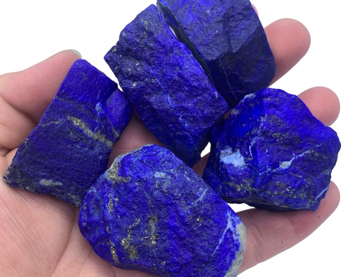 Great Quality Blue Color Lapis Lazuli Mine 4 -  Lapis Lazuli -  Raw Lapis Lazuli -  Rough Lapis Lazuli -  Lapis Lazuli Madani 5 Pcs