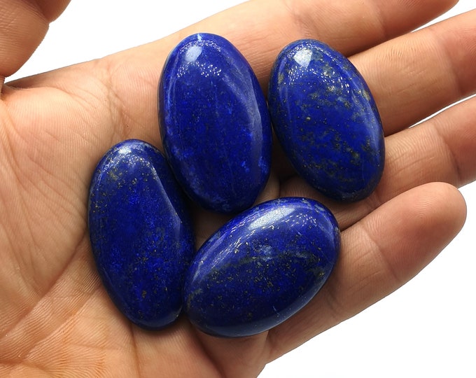 79 Grams Best Quality Lapis Lazuli Blue Clour Oval Cabochons