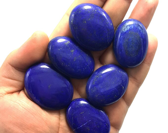 Beautiful Lapis Lazuli Cabochons 6 Pieces