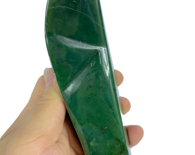 Best Quality Green Color Nephrite Jade Free Form, Nephrite Jade Free Form, Jade Free Form, Green Jade Free Form, Nephrite Jade 460 Grams