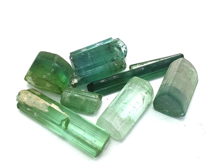 Beautiful Lustrous Mix Color Tourmaline Crystals 70 Carats