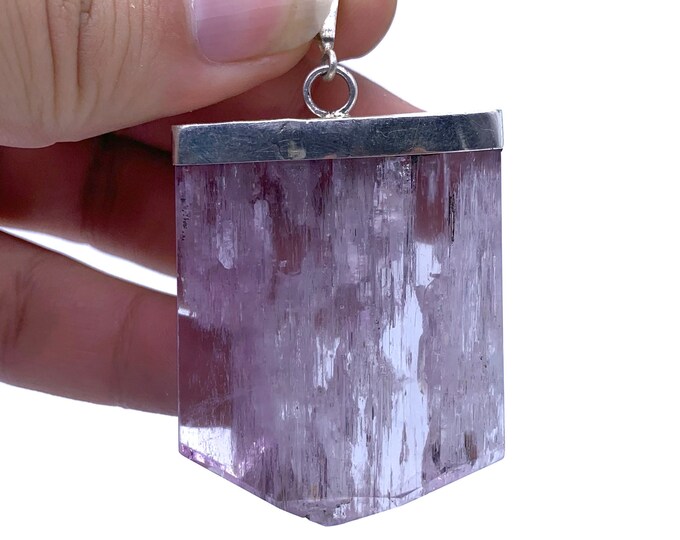 Top Quality Pink Kunzite Pendant - Pink Kunzite - Kunzite Pendant Crystal - Pink Kunzite Pendant - Kunzite Pendant Stone - Kunzite Pendant