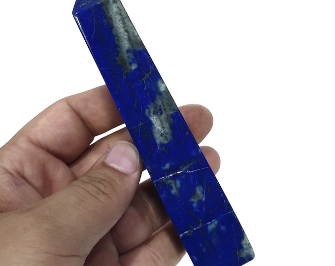 Top Quality Blue Color Lapis Lazuli Tower - Obelisk - Lapis Lazuli Tower - Crystal - Lapis Obelisk 180 Grams