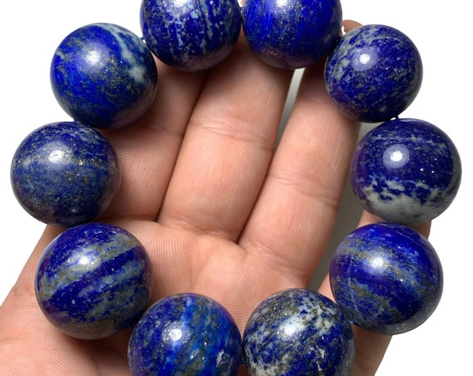 Beautiful Lapis Lazuli Beads Bracelet - Lapis Lazuli - Lapis Bracelet - Lapis Blue Bracelet - Bracelet - Blue Lapis Beads Bracelet