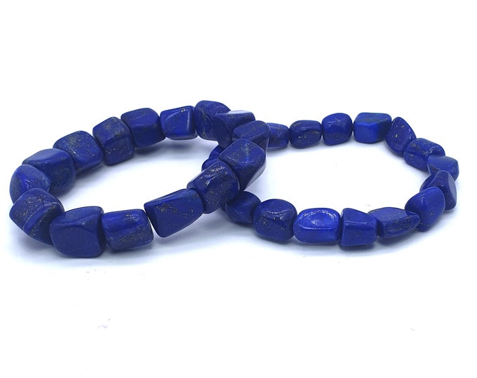 94g - Lapis Lazuli Tumbled Beads Bracelets - Lapis Tumbled Bracelet - Lapis Bracelet - Lapis Tumbles Bracelet - Lapis Blue Bracelet - Lapis