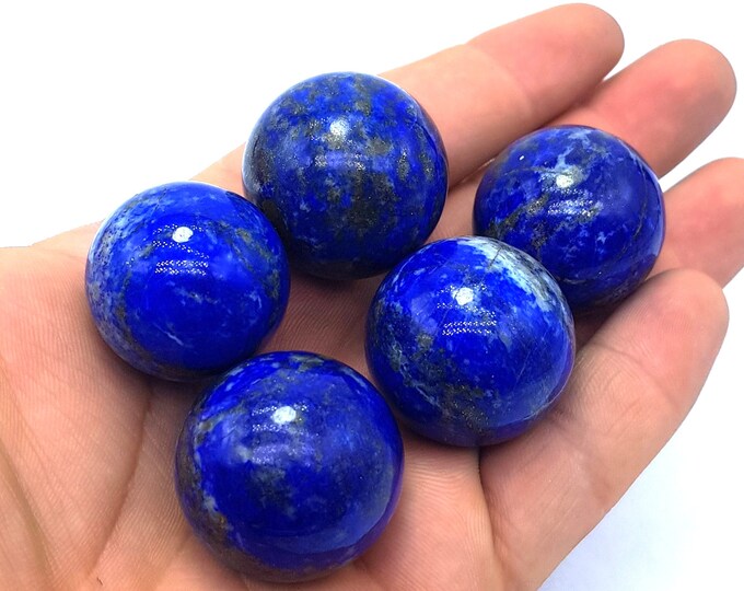 5 Pcs - Lapis Lazuli - Lapis Lazuli Spheres - Lapis Spheres - Lapis Sphere - Lapis, Lapis Stone - Lapis Spheres - Lapis Ball - Lapis Lazuli