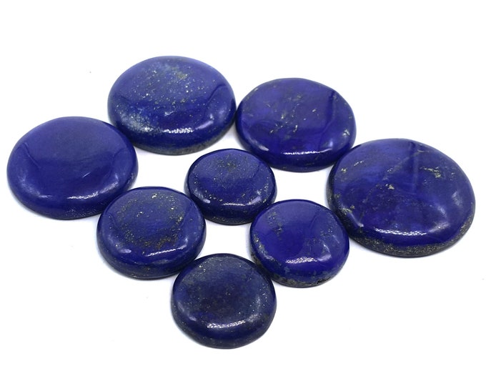 Beautiful Lapis Lazuli Cabochons 8 Pieces 114 Grams