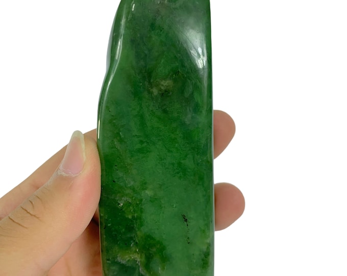 345g Best Quality Green Color Nephrite Jade Free Form -  Nephrite Jade Free Form -  Jade Free Form -  Green Jade Free Form -  Nephrite Jade