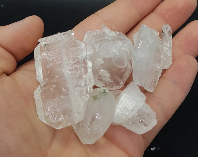 205 Grams Best Quality White Quartz Crystals  - Quartz Pendants - White Quartz - Diamond Quartz Crystals