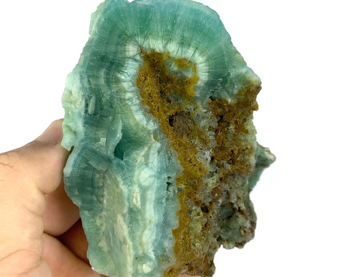 Beautiful Blue Color Smithsonite Specimen ,Blue Smithsonite,Smithsonite Stone,Aragonite Specimen Stone 600g