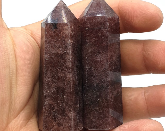 Best Quality Red Strawberry Quartz Towers Points 133 Grams