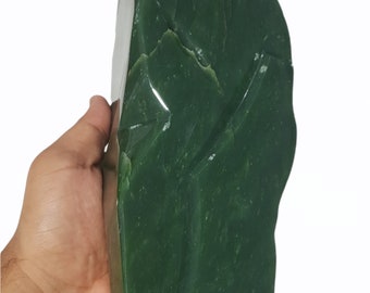Green Nephrite Jade Freefoam 225 x 90 x 80 mm