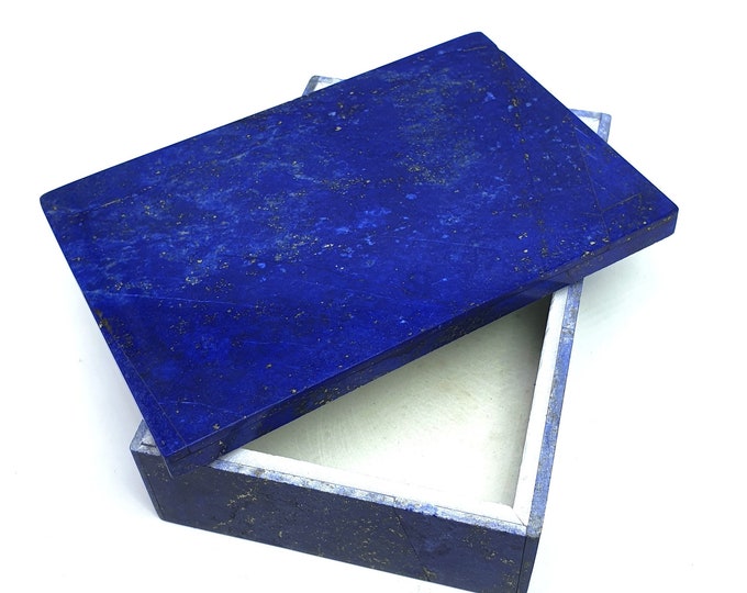 Gorgeous Lapis Lazuli Box - Lapis Lazuli Box - Blue Lapis Lazuli Box - Blue Lapis Box - Lapis Box - Lapis Jewelry Box - Lapis Decoration Box