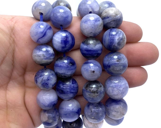 Beautiful Blue Color Afghanite Beads Bracelets - Afghanite Stone -  Beads Bracelets - Blue Afghanite - Afghanite Bracelets