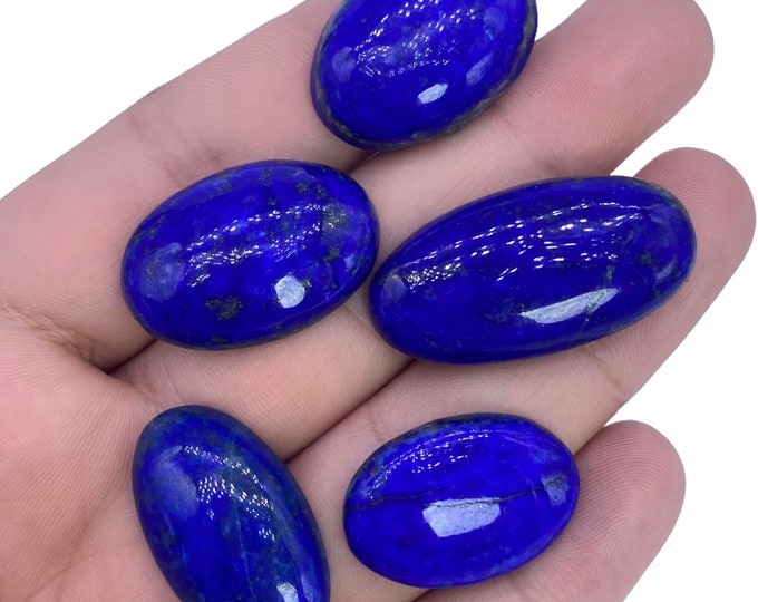 Amazing Quality Lapis Lazuli Cabochons Blue Clour 37 Grams