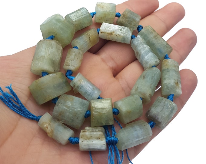 86 Grams, Natural Aquamarine Crystal Beads Strand, Aquamarine Strand, Aquamarine Stone Strand, Aquamarine, Aquamarine Crystals Strand