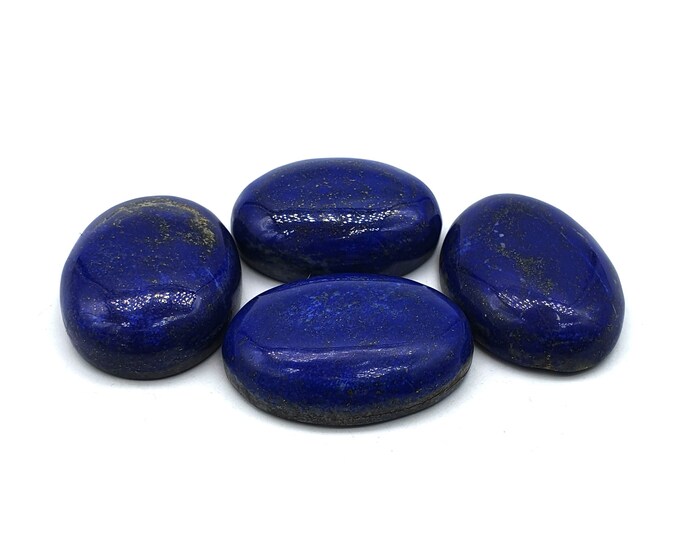 68 Grams Blue Lapis Lazuli Beautiful Quality Oval Cabochons