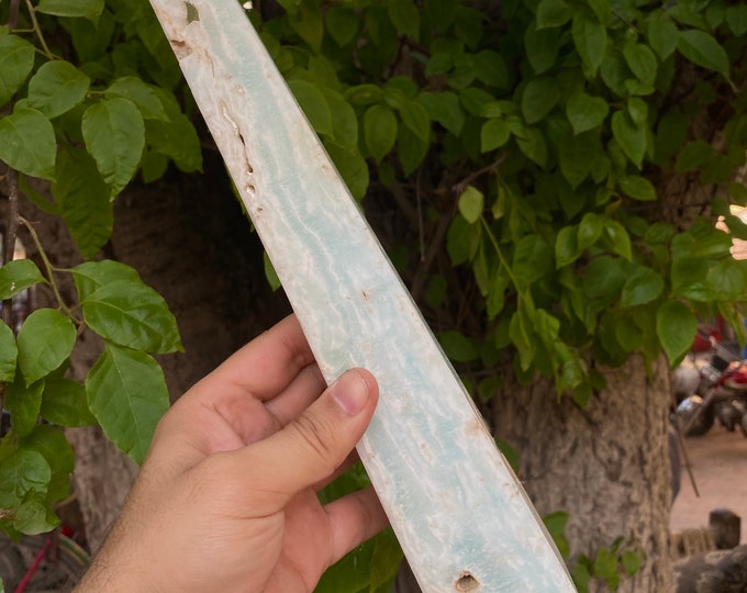 Beautiful Quality Blue Caribbean Calcite Obelisk-Caribbean Calcite Tower,Calcite Stone ,Caribbean Crystals,Caribbean Calcite Obelisks,Tower