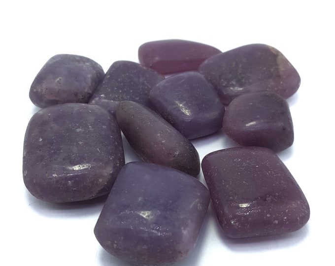 165 Grams, Pink Lepidolite, Lapidolite Tumbles, Lepidolite Stone Tumbles, Lepidolite Stone, Healing Stone, Lepidolite Crystals,10 Pcs