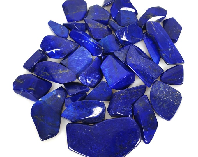 Lapis Lazuli Tumbles-Lapis Tumbles-Madani Tumbles - Tumbles - Lapis Energetic Tumbles - Healing Tumbles - Tumble Stone 35 Pcs