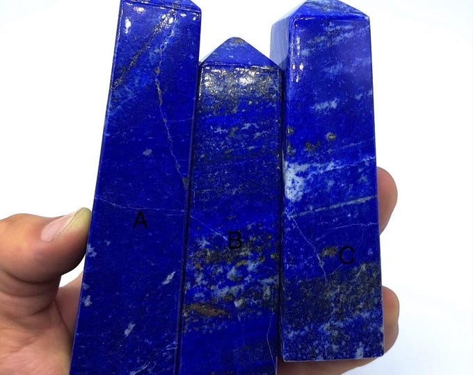 Beautiful Quality Blue Lapis Lazuli Towers - Obelisks Lapis Towers - Lapis Lazuli Obelisks - Lapis Crystals