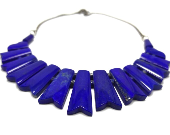 Lapis Lazuli Necklace And Earrings Set -  Lapis Necklace -  Lapis Earrings -  Lapis Necklace Set -  Lapis Lazuli Jewelry -  Lapis Gemstone