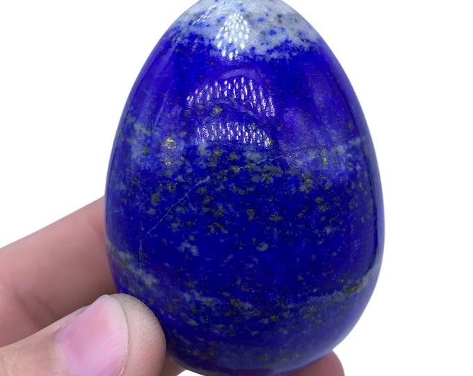 194g Great Quality Blue Color Lapis Lazuli Egg - Lapis Egg - Lapis Lazuli Egg - Lapis Egg - Lapis Stone Egg - Lapis Lazuli Crystal Egg