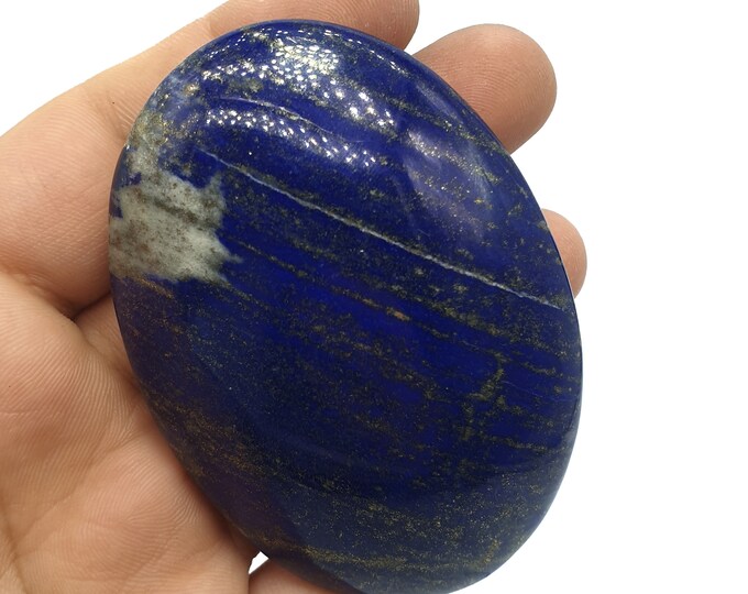 Great Quality  Blue Color Lapis Lazuli Massage - Lapis Palms - Lapis Lazuli Massage - Lapis Crystal - Lapis Palm 150 Grams