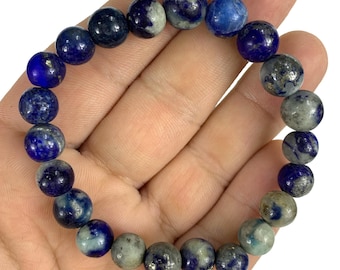 Beautiful Blue Fluorescent Sodalite Beads Bracelet, Blue Sodalite, Blue Sodalite Bracelet, Sodalite Beads Bracelet, Sodalite Bracelet