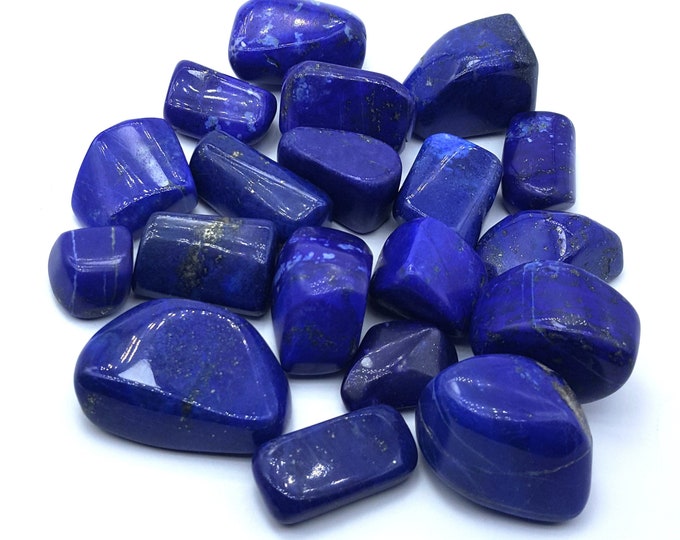 Natural Blue Color Lapis Lazuli Mine 4 Tumbles 300 Grams