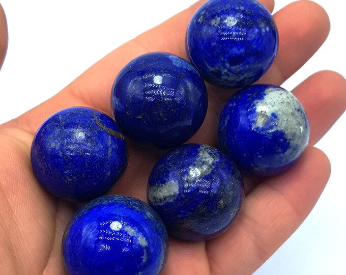 6 Pcs - Lapis Lazuli - Lapis Lazuli Spheres - Lapis Spheres - Lapis Sphere - Lapis, Lapis Stone - Lapis Spheres - Lapis Ball - Lapis Lazuli