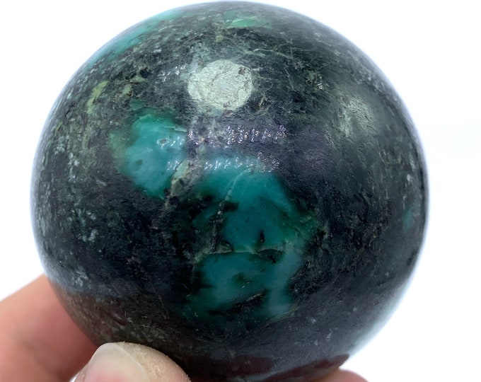 410 Grams Beautiful Green Hydro Garnet Ball -  Hydro Garnet Sphere -  Hydro Garnet -  Hydro Garnet Ball Stone