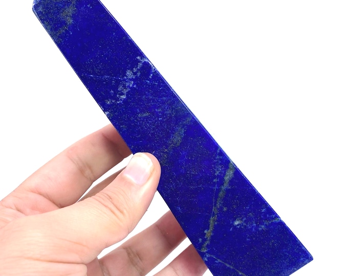 Beautiful Quality Blue Lapis Lazuli Tower,Obelisk 570 Grams