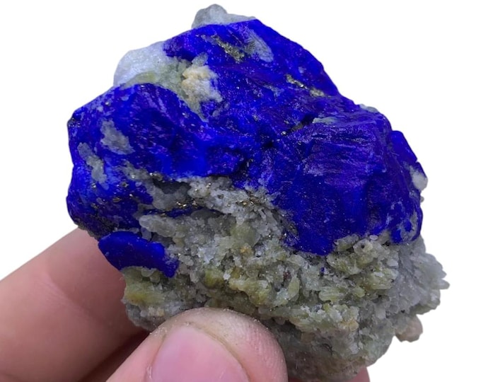 Beautiful Lapis Lazurite Specimen - Lapis Azurite - Lapis Azurite Crystal Specimen - Lapis Lazurite Stone -  Specimen