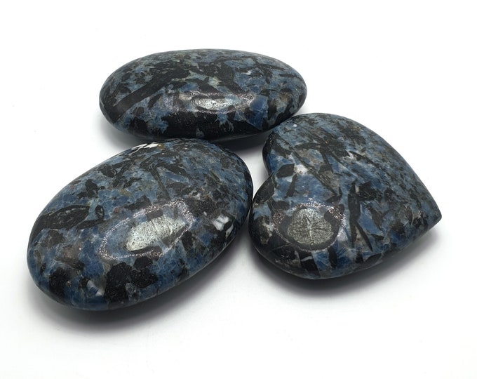 3 Pieces Top Quality Apatite Palms - Heart - Blue Apatite Palms - Heart - Apatite Massages - Apatite Palms,Heart Stone 370 Grams