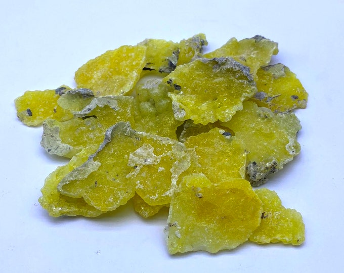 Beautiful Yellow Brucite Specimens 119 Grams