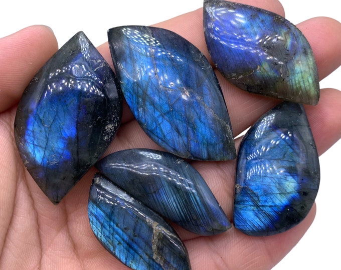 Top Blue Color Labradorite Marquise - Labradorite Cabochons - Labradorite Stone - Labradorite Stone Marquise - Labradorite Cabochons Stone