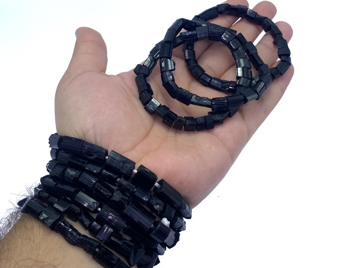 Great Quality Black Tourmaline Bracelets - Tourmaline Crystals - Black Tourmaline - Tourmaline Bracelets