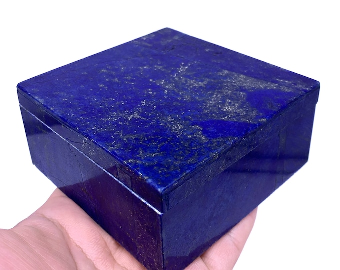 Best Quality Blue Color Lapis Lazuli Square Box- Lapis Stone Box - Lapis Box - Lapis Jewelry Box - Lapis Stone Box - Lapis Lazuli - Lapis