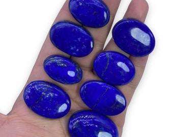 Lapis Lazuli Cabochons: Polished Blue Gemstones, 115 Grams