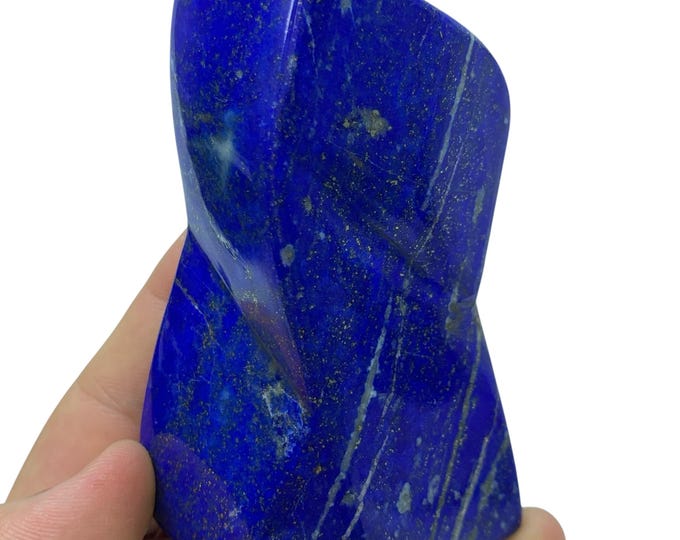 A+++Top Quality Polished Lapis Lazuli Freeform: 350 Grams, Afghanistan