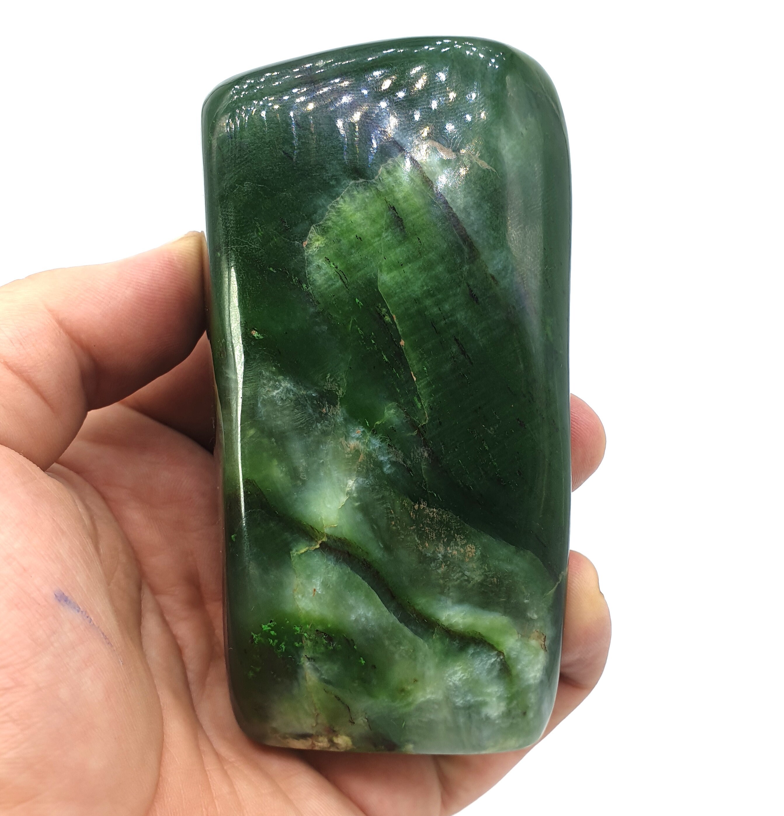 Dark green nephrite jade value