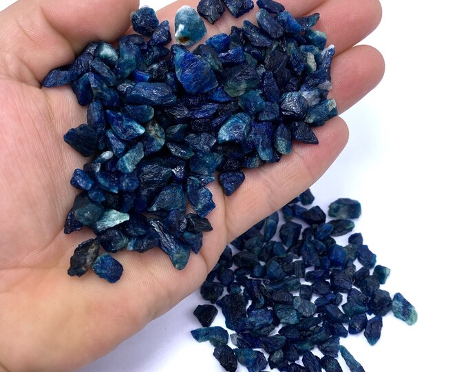 Beautiful Blue Color Fluorscent  Sodalite Raw Crystals  - Blue Sodalite - Sodalite Crystals 125 Grams