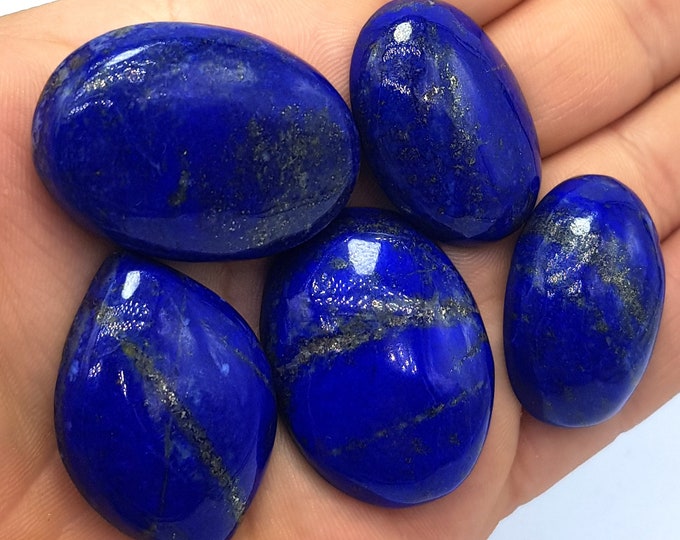 Lapis Lazuli Cabochons - Lapis Cabochons - Lapis Jewellery Cabochons - Lapis Lazuli Stone - Lapis Crystals 80 Grams