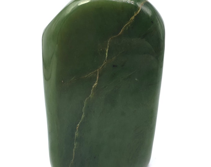 Green Beautiful Nephrite Jade Free Form Tumble 531 Grams