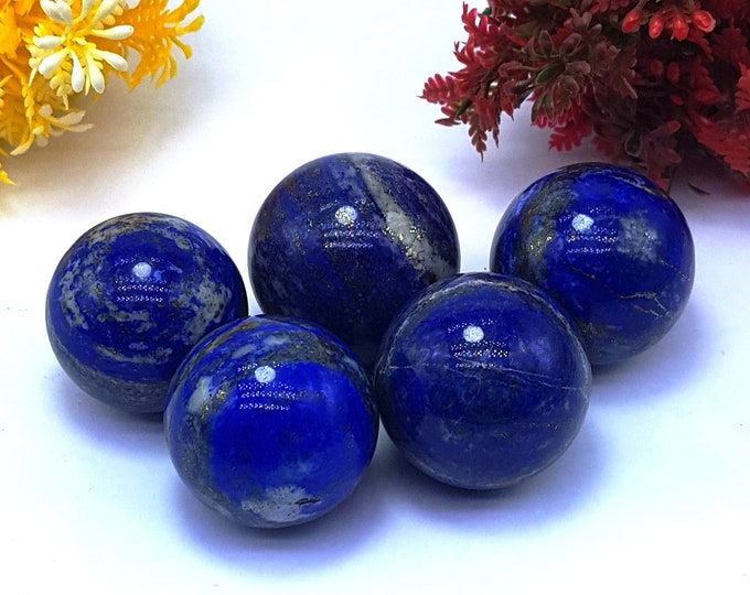 5 Pcs - Lapis Lazuli - Lapis Lazuli Spheres - Lapis Spheres - Lapis Sphere - Lapis, Lapis Stone - Lapis Spheres - Lapis Ball - Lapis Lazuli