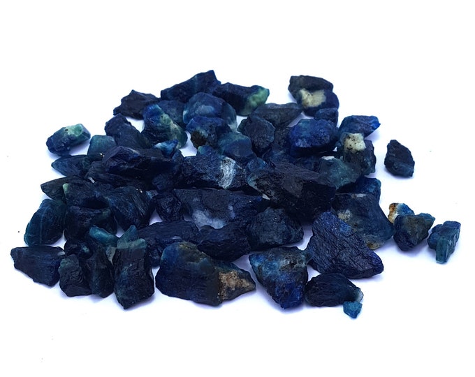 120 Grams Great Quality Blue Color Fluorscent  Sodalite Raw Crystals  - Blue Sodalite - Sodalite Crystals