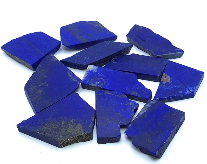 11 Pcs - Lapis Lazuli Tiles - Lapis Slabs - Lapis Crystal Slabs - Blue Lapis Lazuli - Blue Lapis Slab - Blue Lapis Stone - Lapis Lazuli