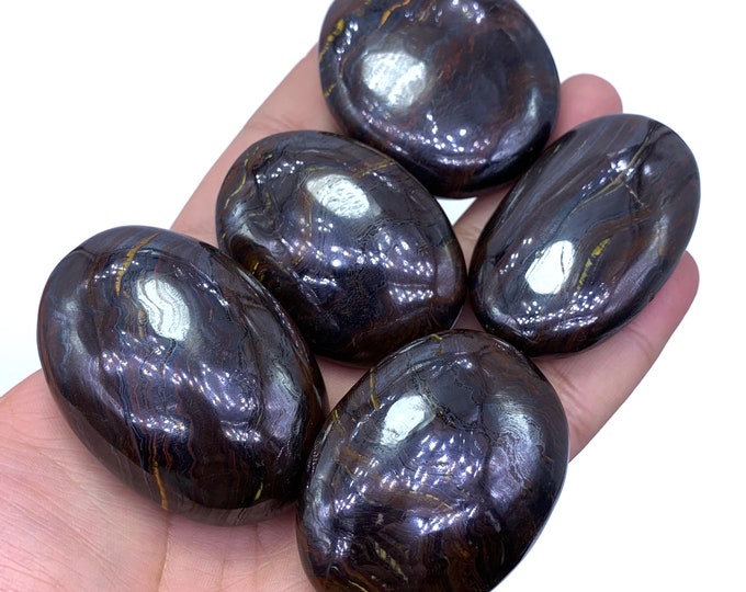 465 Grams Best Quality Tiger Iron Stone, Tiger Iron Palm Stone, Tiger Eye Iron Palm Stones, Tiger Eye Palms, Tiger Stone Palms, Tiger Stone