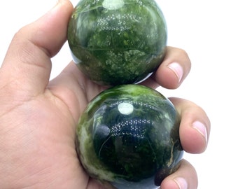 Best Quality Green Jade Balls,Spheres 460 Grams